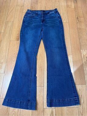 Rock & Roll Cowgirl Trouser High Rise Bootcut Blue  Jeans 30